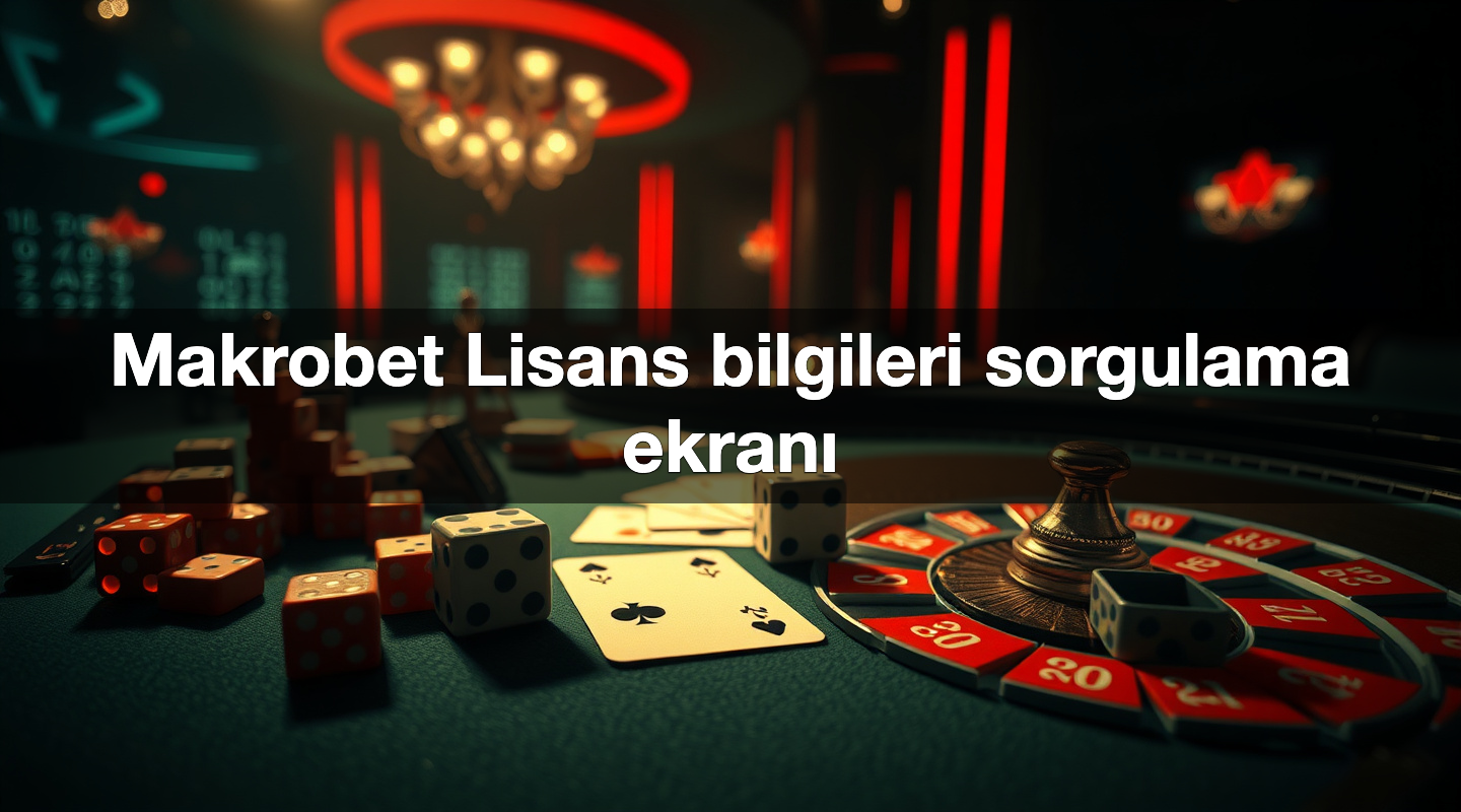 Makrobet Lisans bilgileri sorgulama ekranı